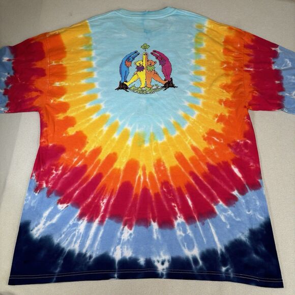 Grateful Dead Dancing Bears Tie-Dye T-Shirt Adult Size 2XL  2 Sided - Picture 2 of 8
